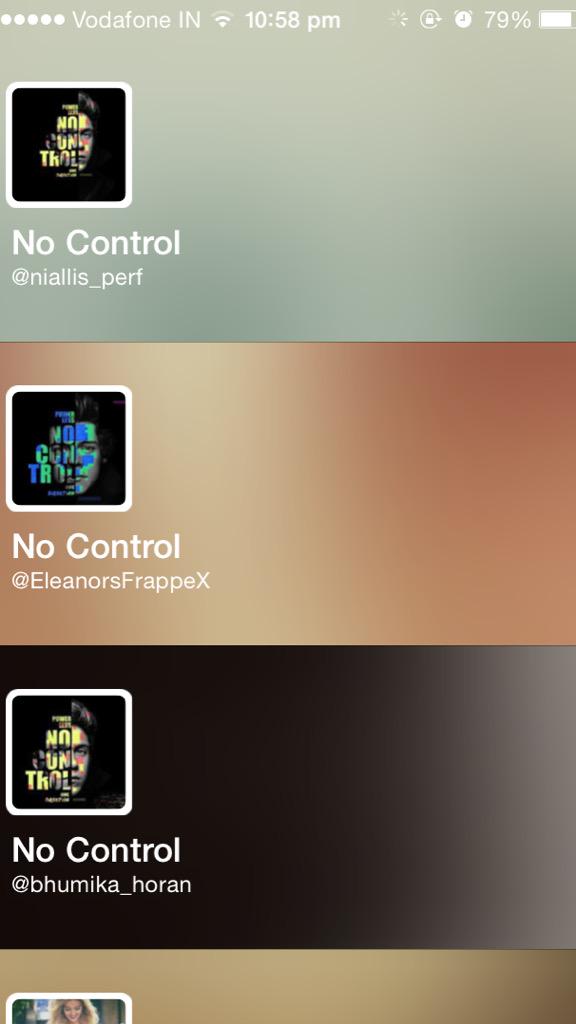 narrysblog_'s tweet photo. "Change your account name to 'No Control'.. "
Check ✔️
#NoContolDay #NoContolProject http://t.co/nDAvnVhfKy