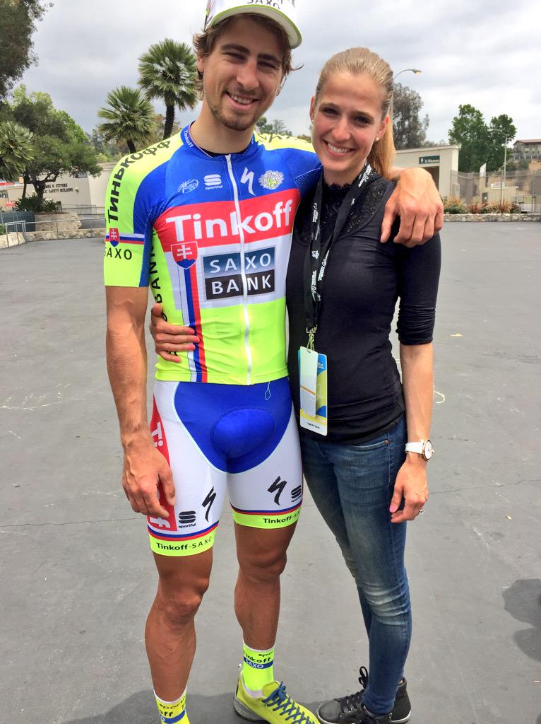 watari_wata's tweet photo. サガン、お似合いカップルだ(^_^) RT @nealrogers: The happy couple, @petosagan and his lovely lady, Katarina. #ATOC2015 http://t.co/vvRbHmKxsw