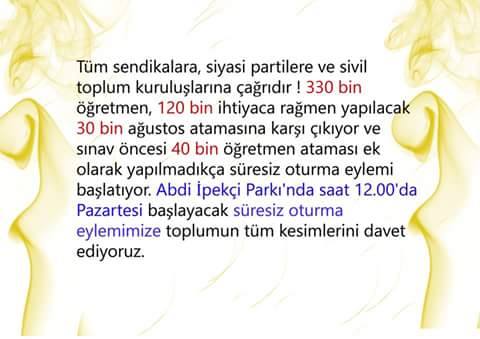 Paradox3806's tweet photo. #OgretmenlerYarinOturmaEyleminde
#OgretmenlerSınavOncesiAtamayıAlmadanDonmeyecek @Bakan_NabiAvci http://t.co/p6wNVfMPfs