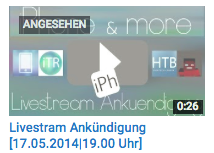 iPhoneMoreYT's tweet photo. @MyTechBlogYT Heute vor einem Jahr war DER Livestream… :D http://t.co/5cg0loyGqv