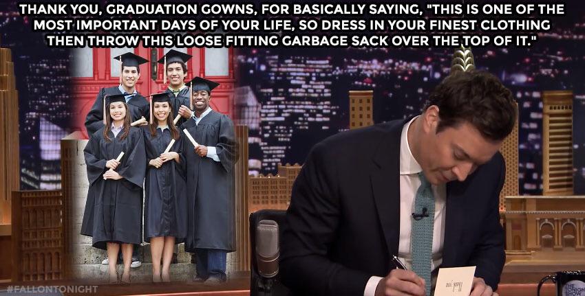 FallonTonight's tweet photo. Congrats to all the graduates out there! http://t.co/zKYnPYI2e3