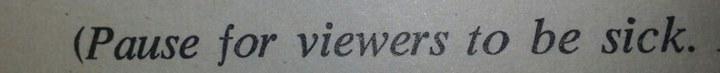 GreavesIan's tweet photo. Surely in the running for greatest ever stage direction? (from Follow the Yellow Brick Road) #DennisPotter #DP80 http://t.co/sGgZagGrNq