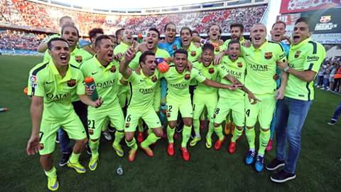 Champeone Champeone Champeone Barca Barca Barcaaaaa