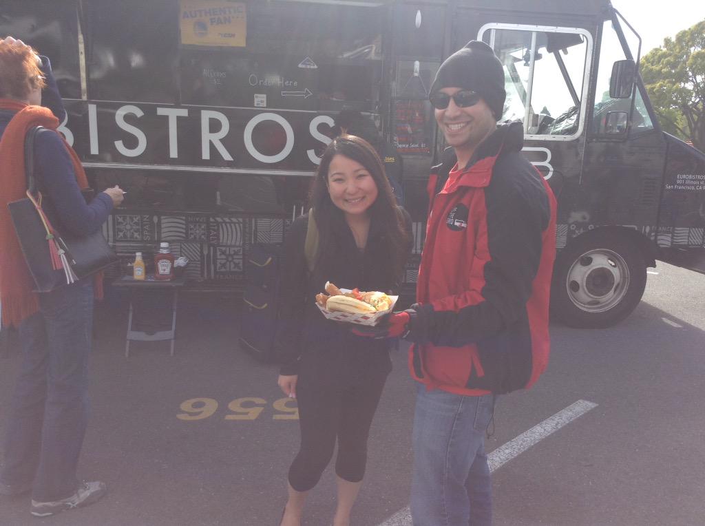 Come join us @ OtG N. Berkeley 5-9pm! Weather is clearing up! Eurobistros <a href="/EuroBistros/">EuroBistros</a> is keeping up w/ the crowd !