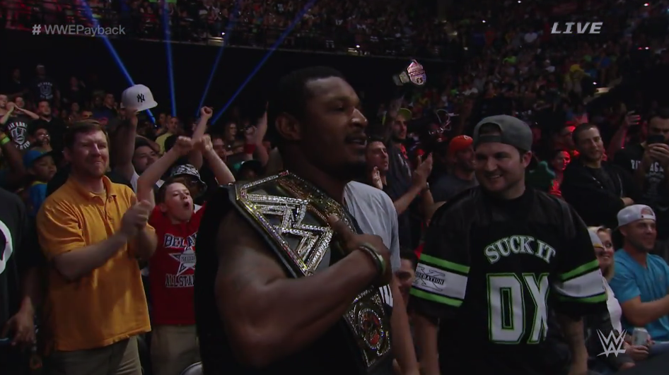 WWEUniverse's tweet photo. Give it up for @SimplyAJ10 of the @Orioles at #WWEPayback. http://t.co/MhOnznGqSW