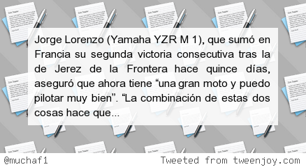muchaF1's tweet image. #F1 Lorenzo: “No esperaba que Marc terminase cuarto” j.mp/1HlZAcj