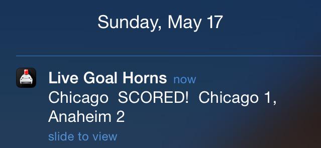 OutQube's tweet photo. #Blackhawks on the board! #NHL #Playoffs2015 #anythingforhockey #Ducks #Chicago #BlackhawksvsDucks http://t.co/b8ASCLCY8H