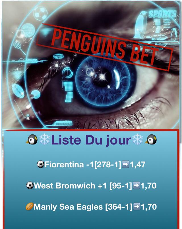 Penguins_Bet's tweet image. Une liste de 3 matchs pour demain , servez vous en ou combinez les comme bon vous semble ! 
🚨Attention au lundi🚨