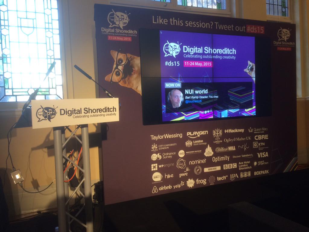 touchezUK's tweet photo. #ds15 #digitalshoreditch .@BartKamp #multitouch #NUI http://t.co/IxmVvKUGL1 http://t.co/At9XFXLbdm