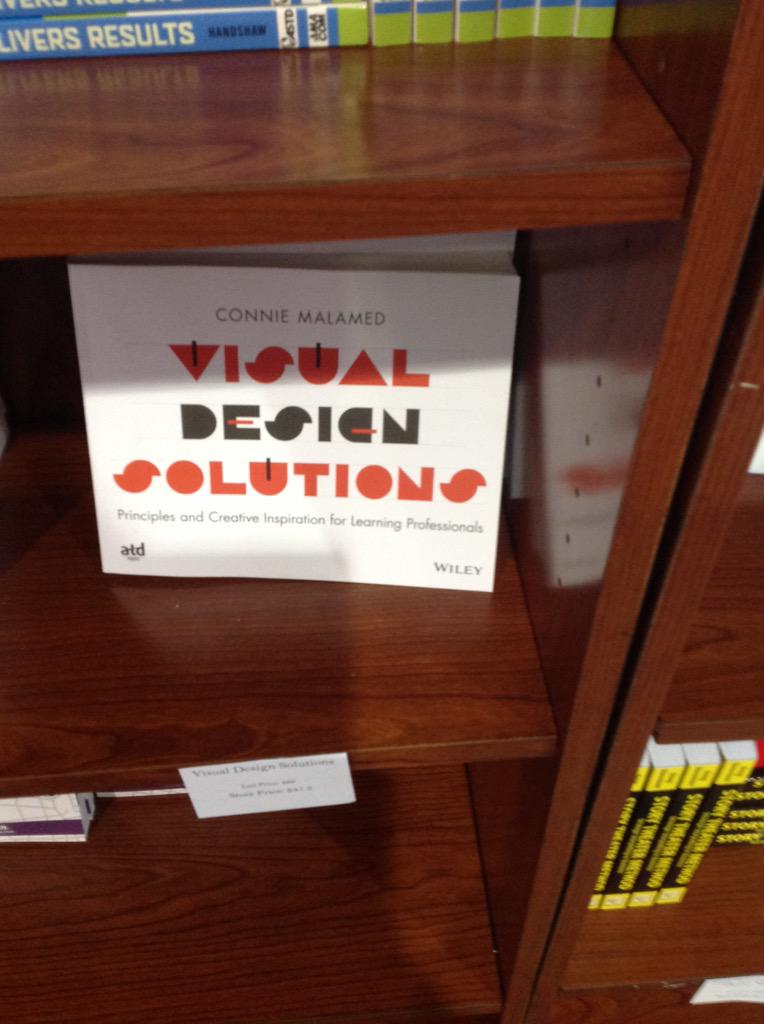 usablelearning's tweet photo. Yay! The @elearningcoach's new book in the #ATD2015 bookstore http://t.co/A4amsGpEx3