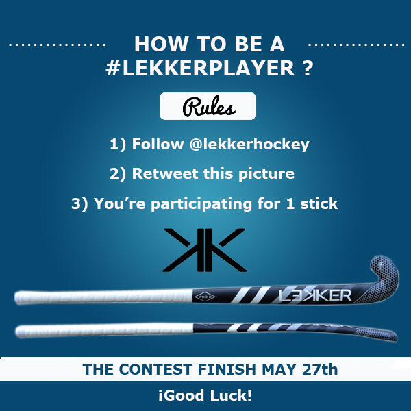 lekkerhockey's tweet photo. If you want to win one stick and be a #lekkerplayer, look this!!! Good Luck! http://t.co/FskHPlA2fm
