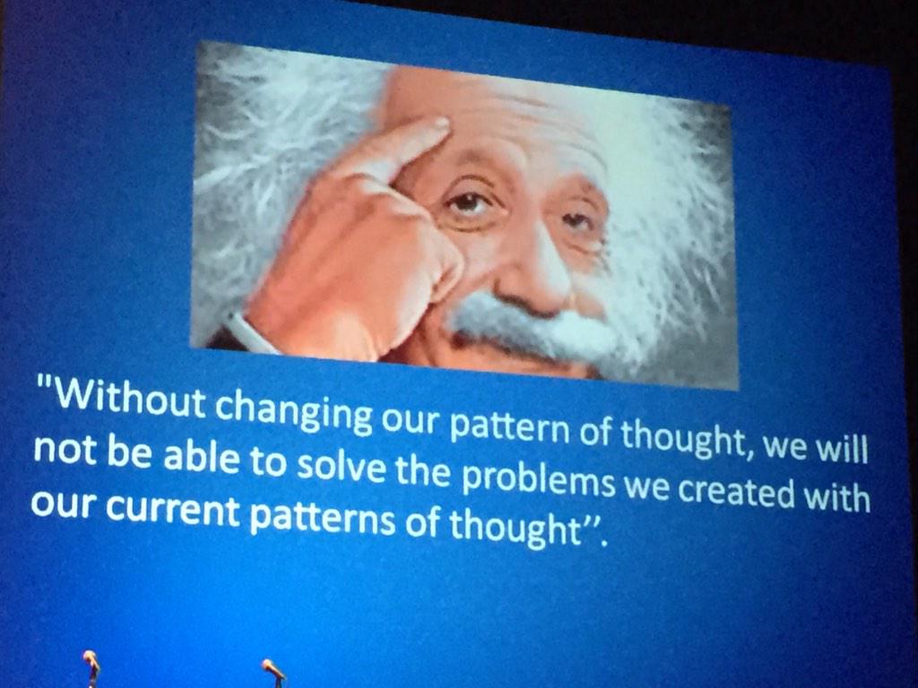 EmisforMusic's tweet photo. Einstein on Change Management. #ATD2015 http://t.co/eopZXrkD24