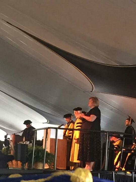 kensousa's tweet photo. One of @bryantuniv best Mike Fisher '67 received honorary doctorate Sat. A true and loyal gentleman. #bryantgrad2015 http://t.co/Z9sRNIQJyO
