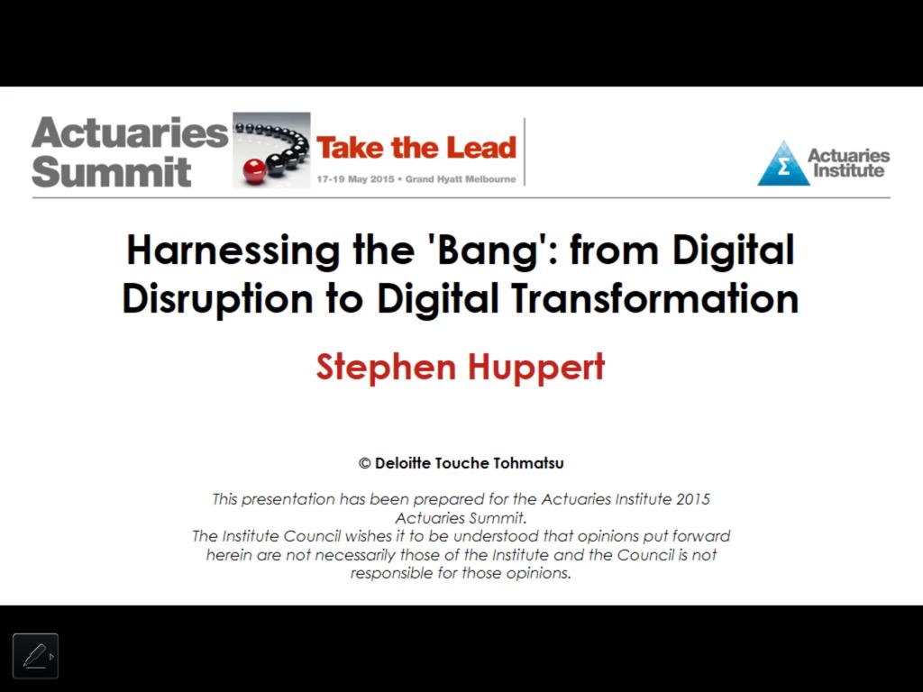 stephenhuppert's tweet photo. Looking forward to speaking at @ActuariesInst #ACTSUM this afternoon.  #fintech #digitaldisruption http://t.co/MP4qO7gF8G