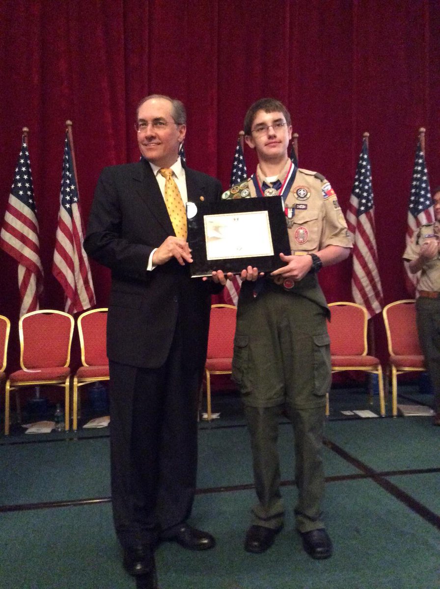 HoustonEagles's tweet photo. Adams Eagle Project Award recipient for #SHACeagles Mason Jones with Glenn A. Adams, founder of the Adams Award http://t.co/jqxLVLTMkr
