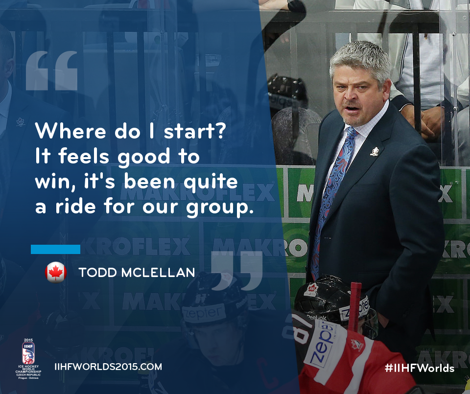 .@HC_Men coach Todd McLellan on his side's tournament... #IIHFWorlds