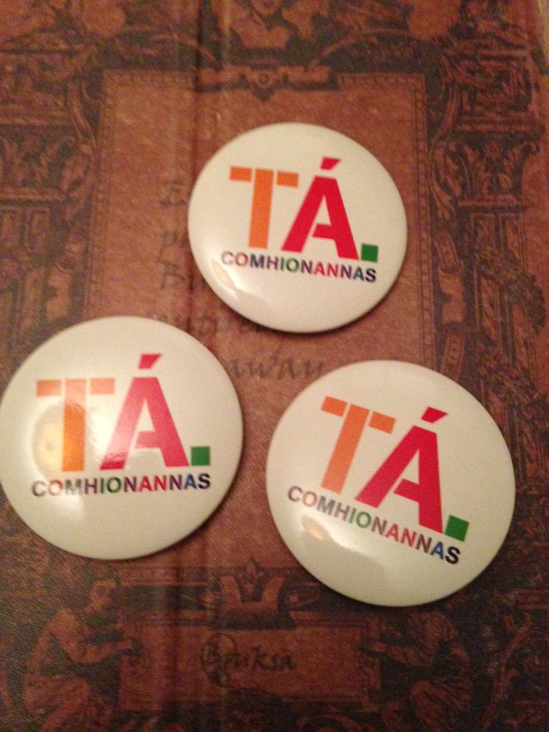 Irechan86's tweet photo. Just feel the need to tell the land of Twitter.. @NiallRocheYES is a legend! Thank you very much! #IrishEquality http://t.co/OVumAgCmHE