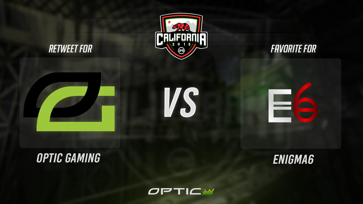 DexertoEsports's tweet image. .@OpTicGaming vs @Enigma6Group next on mainstage! RT for OG, Fav for E6! #UMGCali35k #OpTicIntel