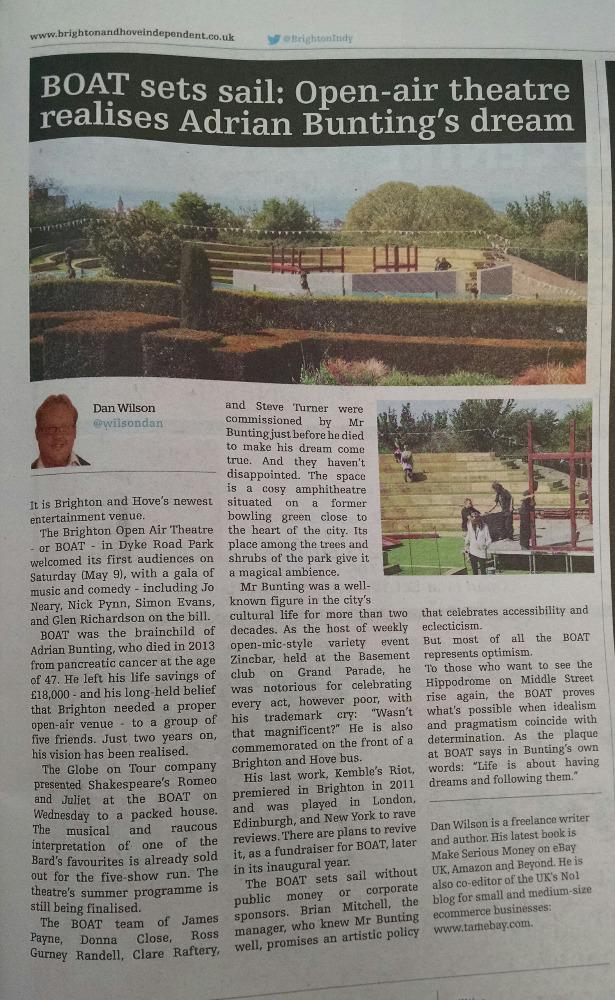 'To those who want to see the Hippodrome on Middle Street rise again, the BOAT proves what's possible'  <a href="/BrightonIndy/">Brighton and Hove Independent – The Brighton Indy</a>