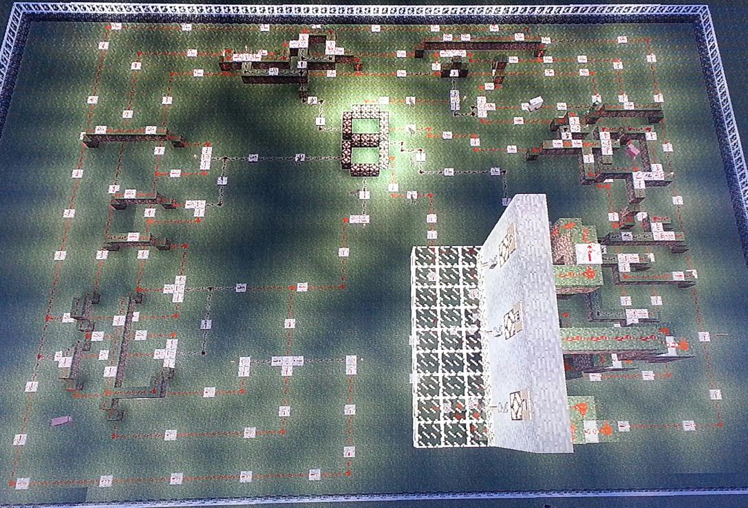 MineCraftFLL's tweet image. Anything_Mc: RT LinsaneGamer: Working 3 bits displaying on a #SevenSegmentDisplay in #Minecraft! Oh yeah!!! #Digit…