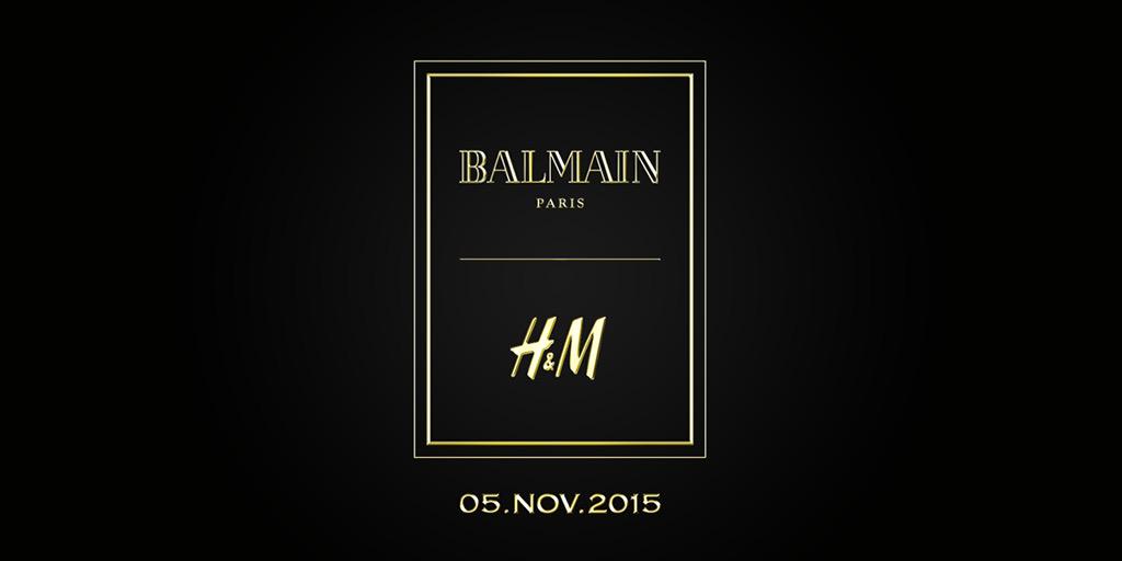 on X: "It's official! #BalmainParis is H&amp;M's next guest #HMBALMAINATION http://t.co/CcYiJgWloV" / X