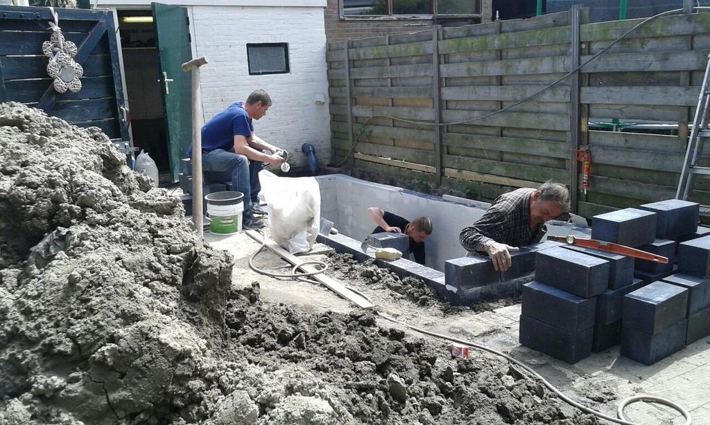 Even vijver maken hahah