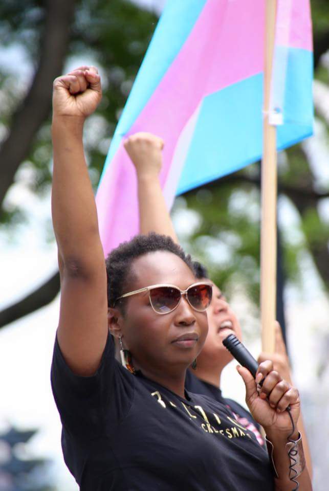 DMVBlackLives's tweet photo. Today our leadership @HunterLourdes @THELadyDane joined #DCTRANSPRIDE Rally to profess that #BlackTransLives Matter! http://t.co/BczXRwn4oV