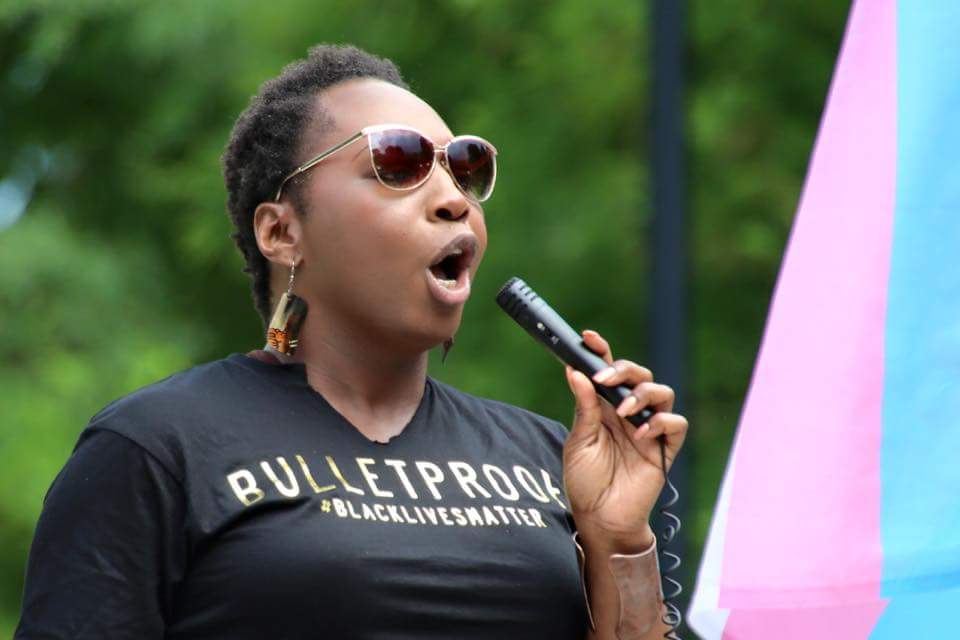 DMVBlackLives's tweet photo. Today our leadership @HunterLourdes @THELadyDane joined #DCTRANSPRIDE Rally to profess that #BlackTransLives Matter! http://t.co/BczXRwn4oV