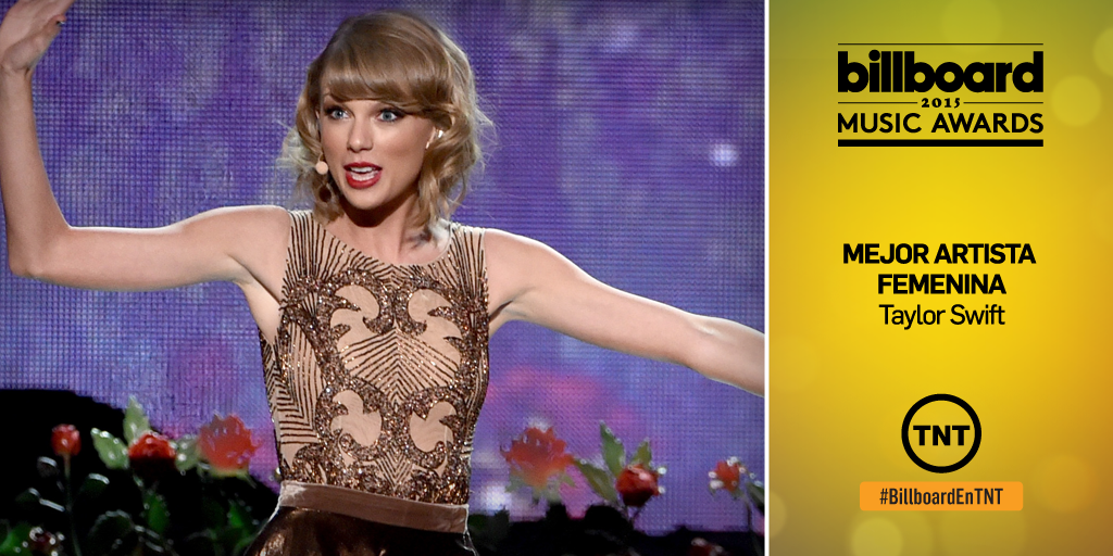 TNTLA's tweet photo. Braaaa-voooo! Otro premio para @taylorswift13, la artista que más discos vendió en la última década. #BillboardEnTNT http://t.co/YlVTKTvEW1