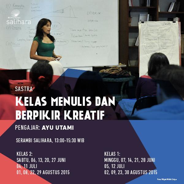 BilanganFu's tweet photo. #KelasMenulis &amp; Berpikir Kreatif di @salihara akan mulai awal Juni. http://t.co/EihUllPfA0 http://t.co/gGnUVMgkLq