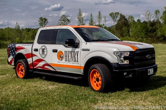 And we're live. All proceeds from this auction will benefit the <a href="/NRA/">NRA</a>. Custom truck &amp; rifle! bit.ly/1A8UCAc