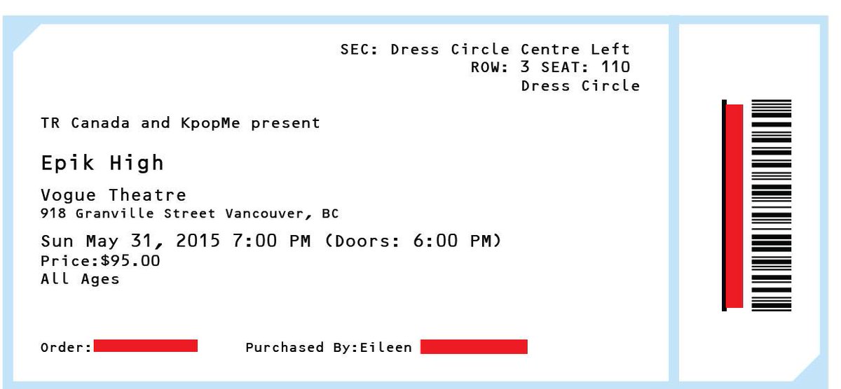 ecllin's tweet photo. @blobyblo Golden ticket to the sold out Vancouver show. http://t.co/2AMU3SVuFD