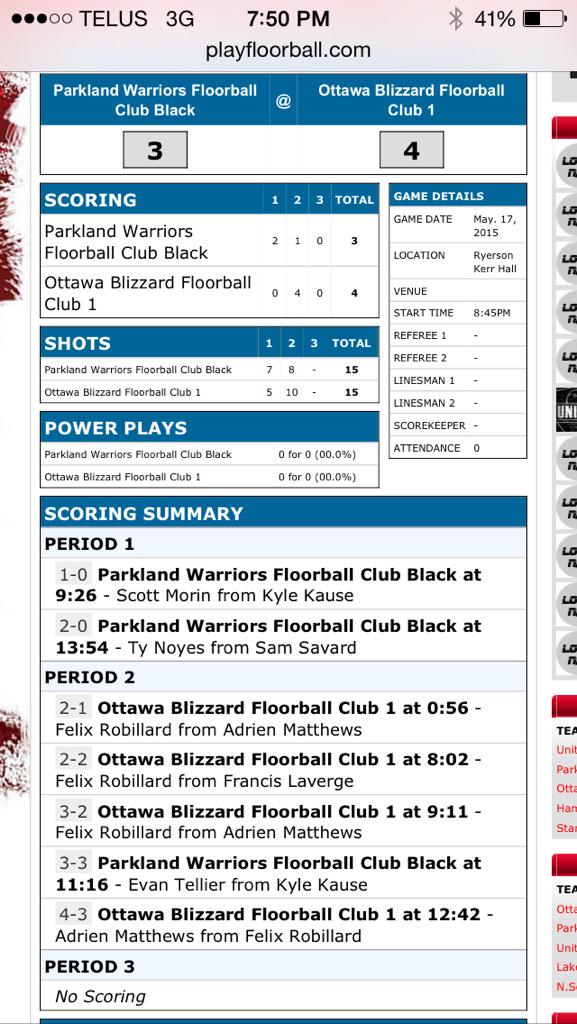 PWFC_'s tweet photo. Parkland Warriors BLACK finishes the tournament with a close game vs the Ottawa Blizzards @TheCanadaCup http://t.co/QkkBxCNOOn