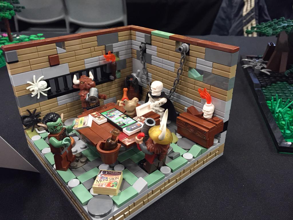 thacher's tweet photo. LEGO game of Munchkin. 

cc @chadallanjones  @mightybedbug @ketjak http://t.co/Wr2sVly29b