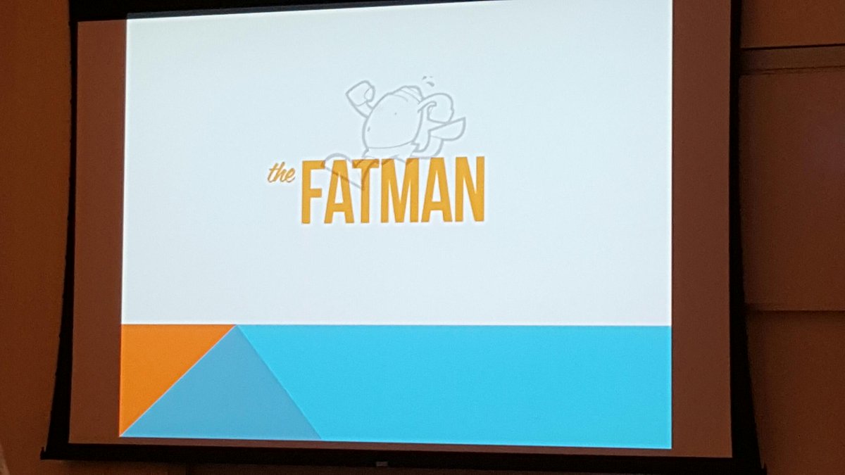 UWSEBA's tweet photo. The Fatman uses a fitness app to balance your indulgences with workouts to yield a net zero calorie loss #healthsw http://t.co/EIeywOaet0