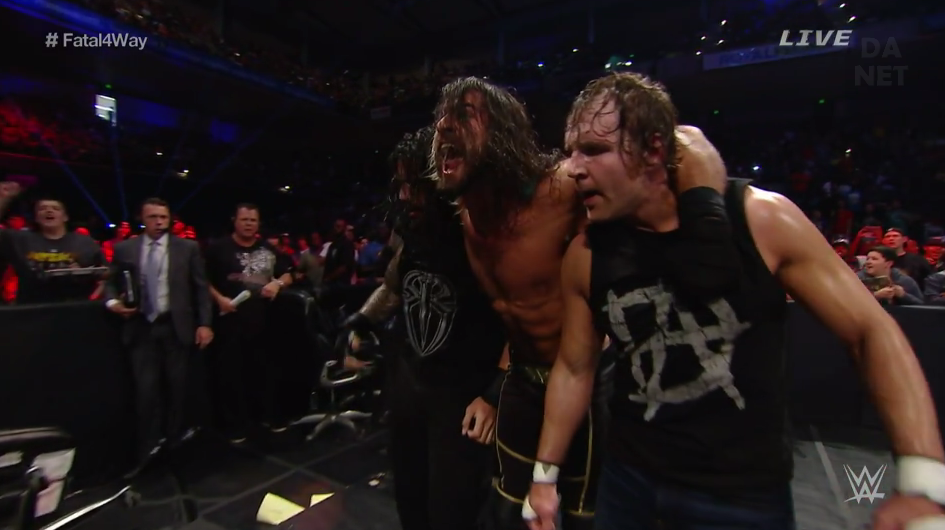 JonMoxleyDotNet's tweet photo. The Hounds attack #WWEPayback http://t.co/xC7b2zdXR8