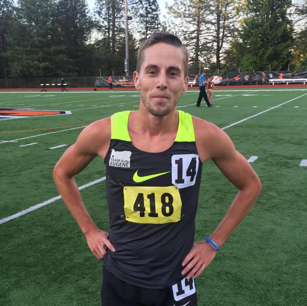 teamruneugene's tweet photo. .@Doug_Benson looking deservedly proud after his 6 second 1500m PB - 3:42.89. We're also kind of proud... http://t.co/9ibP3VEuei