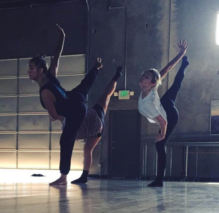 A beautiful moment from rehearsal with Caroline Lewis today. 💜