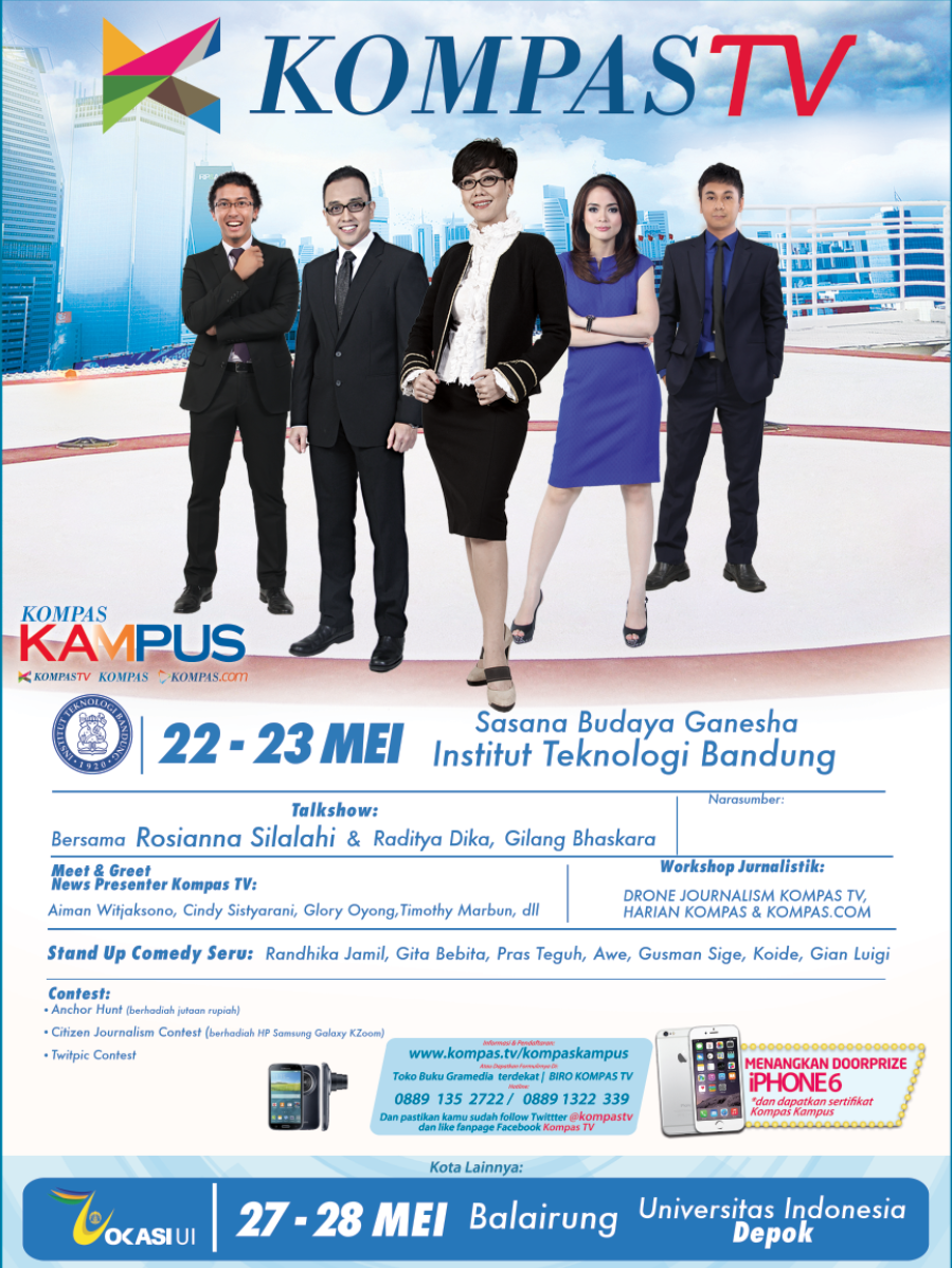 Cc <a href="/terasrumah38/">aprilianti</a> RT   #KOMPASKAMPUS akan dtg k Sabuga <a href="/itbofficial/">Institut Teknologi Bandung</a>! Yuk, daftarkan dirimu di