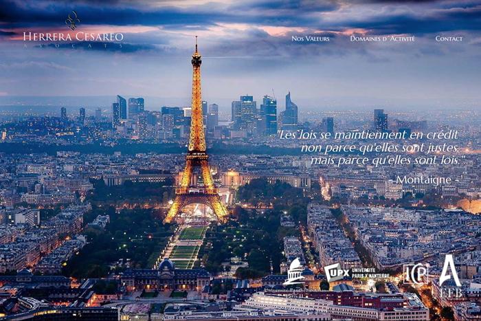 TomatoWebs's tweet photo. Herrera Cesareo Avocats (Paris) / Creación de marca y desarrollo web responsive http://t.co/DxV1GCA7qk