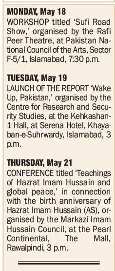 PressPakistan's tweet photo. #Upcoming Events #Islamabad http://t.co/EmvTFEfWvq