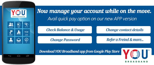 youbroadband's tweet image. Check Data Balance While Moving 
 bit.ly/1PQmV7S
#MobileApp  #DataBalance #ChangePassword
