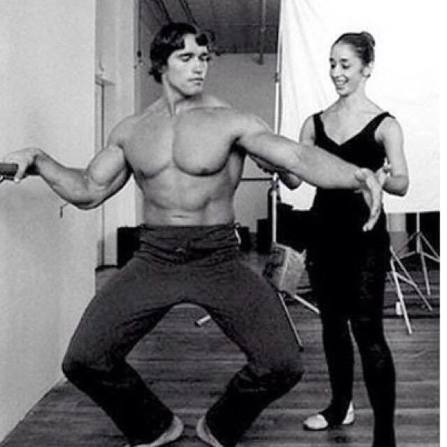 musclevend on Twitter: "Mix up your #workout! @Schwarzenegger knows best. #fitness #arnie #nutrition #ballet #monday #motivation #tb http://t.co/uZ34fcEBP7" /
