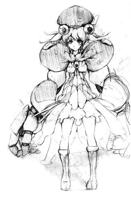 なんだかよくわからないモノ。
フルアーマー女の子。これも使えそう 