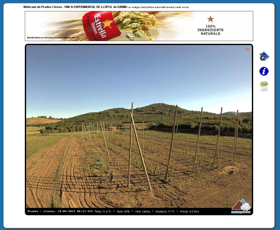 meteoprades's tweet photo. Nova webcam a #Prades Closos pel seguir la finca experimental de llúpol @EstrellaDammCat http://t.co/jPAo8ulfoF http://t.co/LkPg1esb30