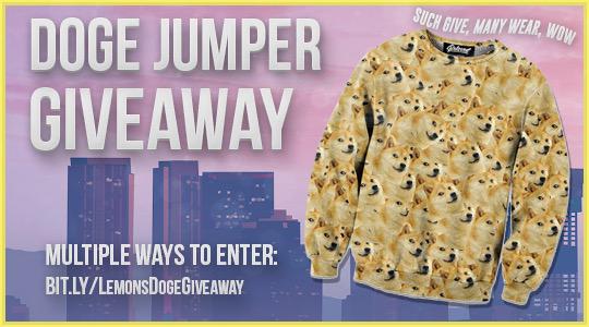 DaLiveLemon's tweet photo. 🍋GIVEAWAY TIME!!🍋 - The Doge Jumper giveaway by @BelovedShirts is now open for entries! - http://t.co/SIaKZfNp5q http://t.co/pgl7Eb9mDr