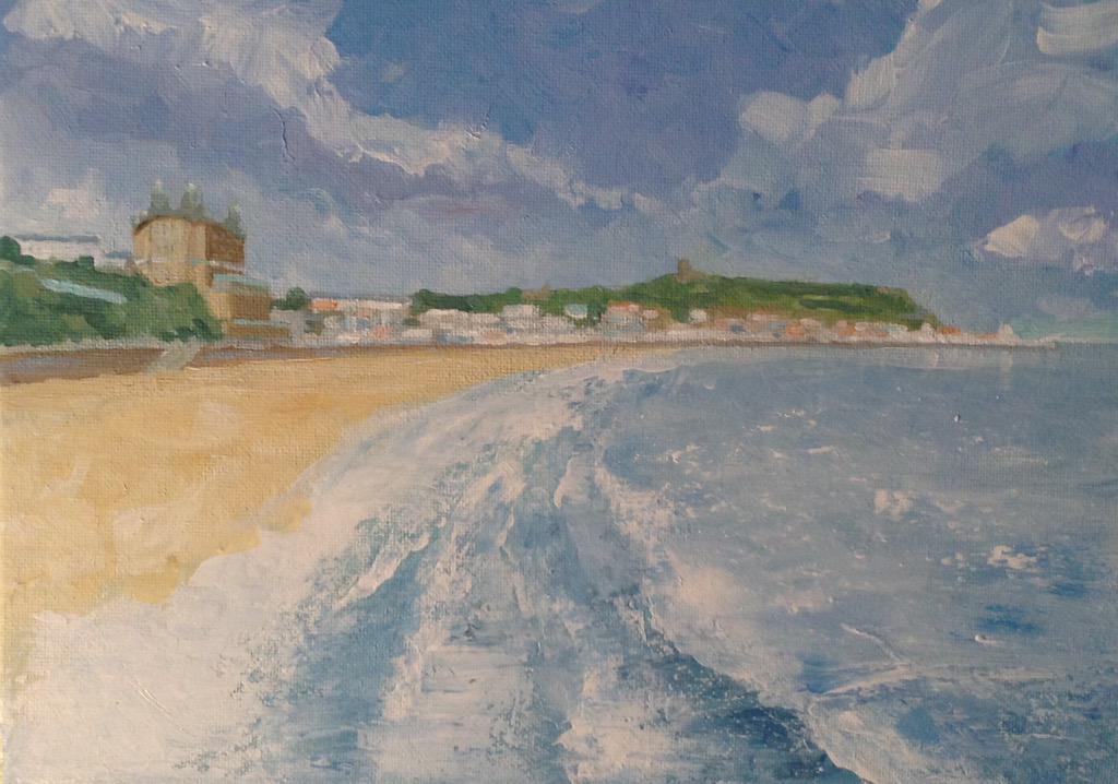 MarkSeascape's tweet photo. Just finished this painting of Scarborough!
#art #Painting #scarboroughbeach #acrylic #SeasidesFinest http://t.co/esJy6yZt90