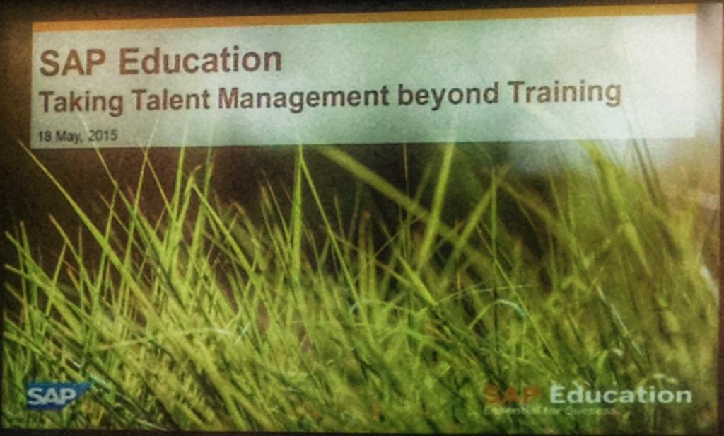 rosifergs's tweet photo. Taking talent management beyond training with @LiezlvRensburg &amp; @SAPAfrica @successfactors #saptalent #sap http://t.co/xHW3aflARd