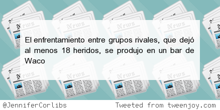 JenniferCorlibs's tweet photo. #siguemeytesigo Nueve muertos en una pelea entre bandas motoristas en Texas http://t.co/gZkbmzDfQa http://t.co/YlDm896vHC