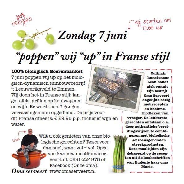 omaserveert's tweet image. Kom je ook? #biologisch #popup